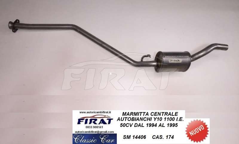 MARMITTA AUTOBIANCHI Y10 1100 IE 94 - 95 CENTRALE (14406) - Clicca l'immagine per chiudere